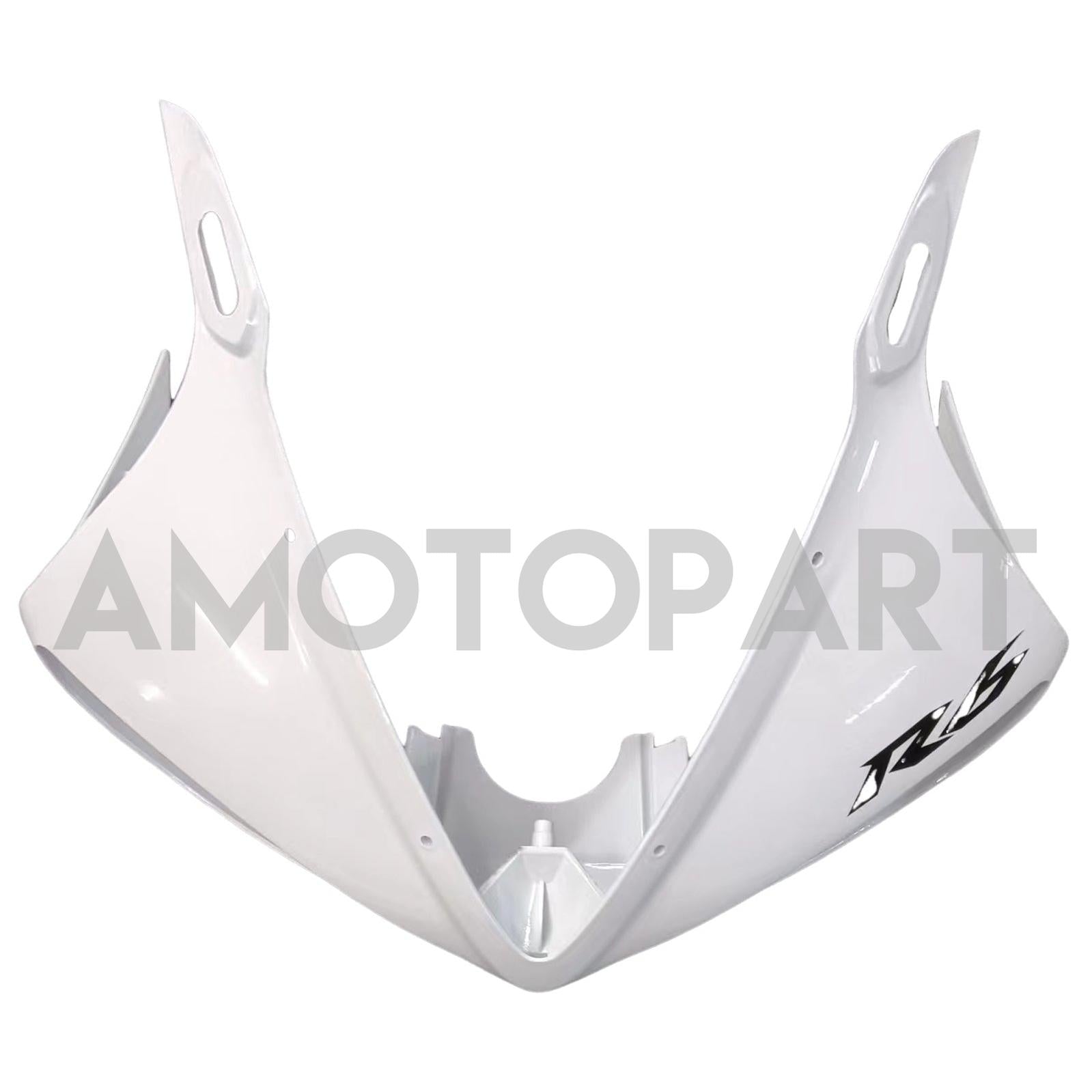 Kit de carenado Amotopart 2005 Yamaha R6 blanco y rojo