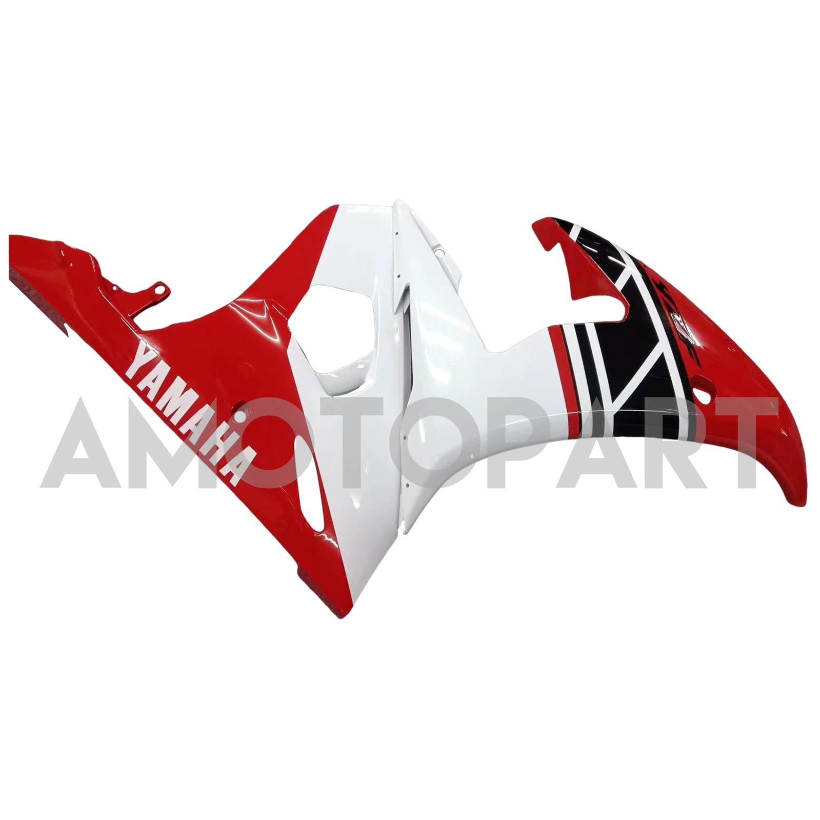 Amotopart 2003-2004 Yamaha R6 & 2006-2009 YZF R6S Fairing White & Black Kit