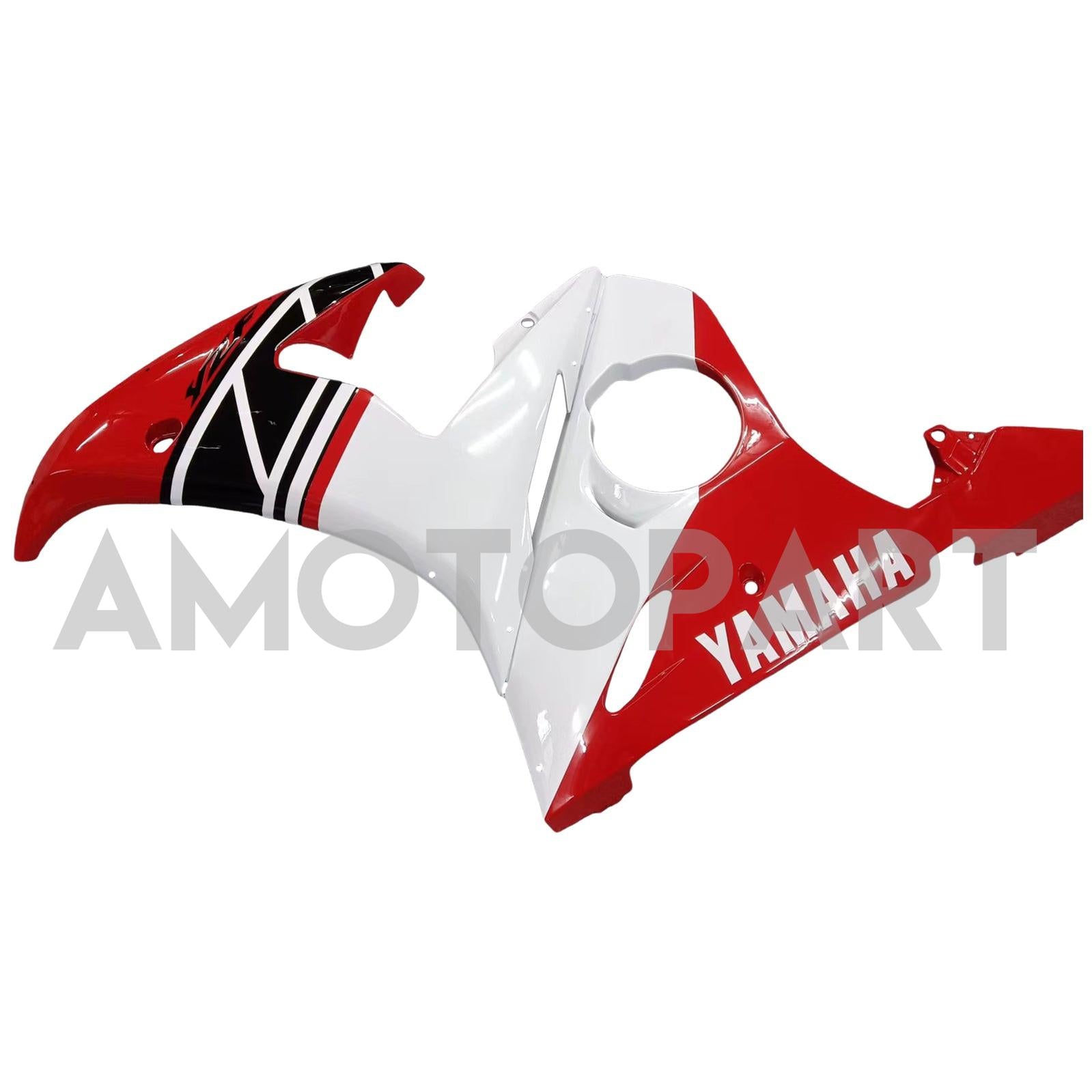 Amotopart 2003-2004 Yamaha R6 & 2006-2009 YZF R6S Fairing White & Black Kit