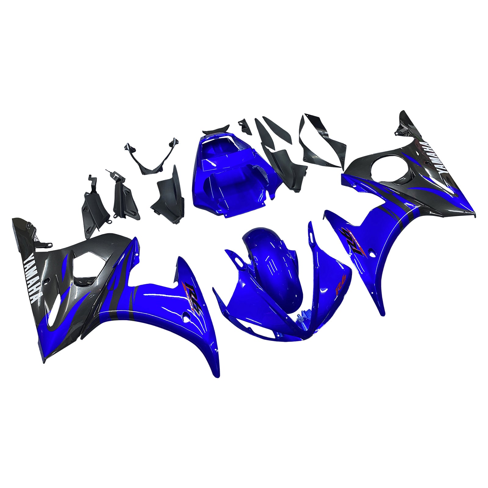 Amotopart 2003-2004 Yamaha R6 & 2006-2009 YZF R6S Fairing G-Blue Kit