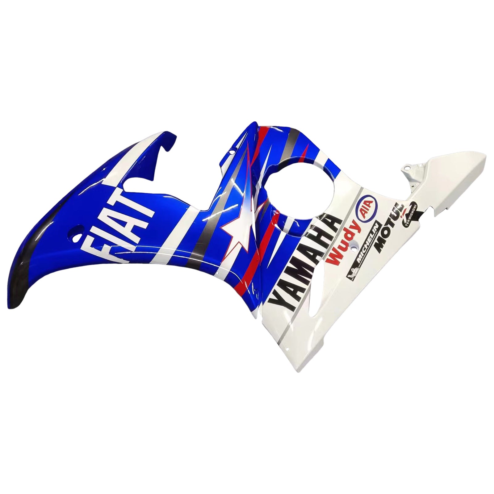 Amotopart 2003-2004 Yamaha R6 & 2006-2009 YZF R6S Fairing Multi Blue Kit