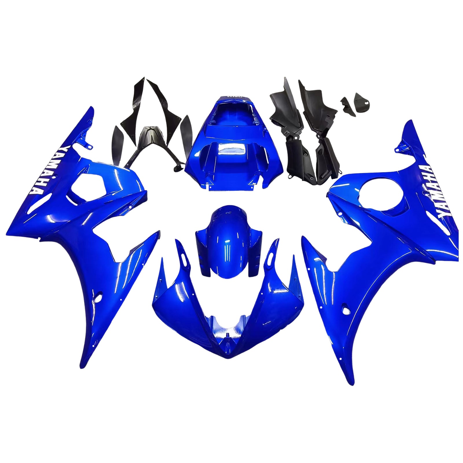 Amotopart 2003-2004  Yamaha R6 & 2006-2009 YZF R6S Fairing Blue Kit