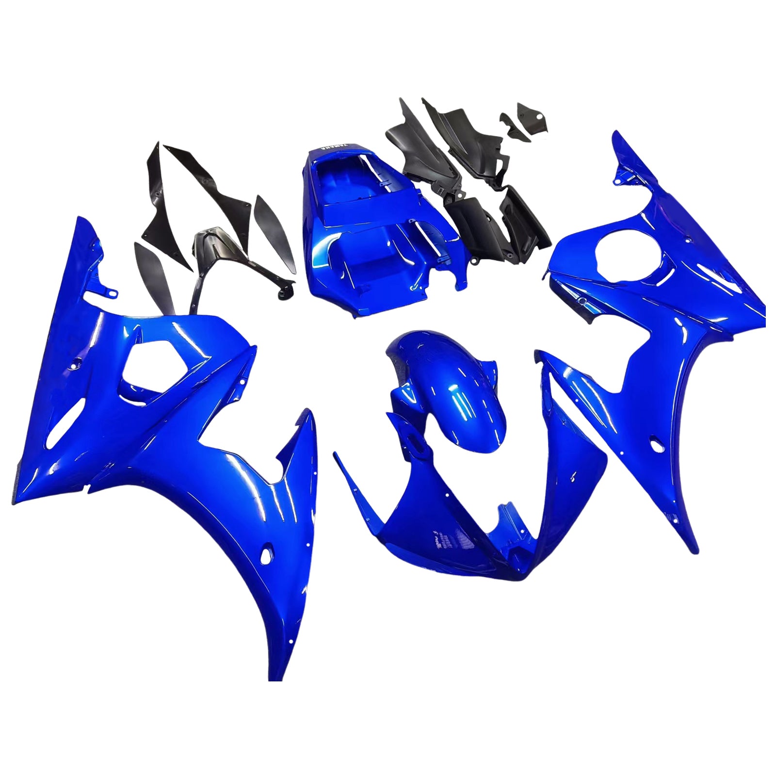 Amotopart 2003-2004 Yamaha R6 & 2006-2009 YZF R6S Fairing Blue Kit