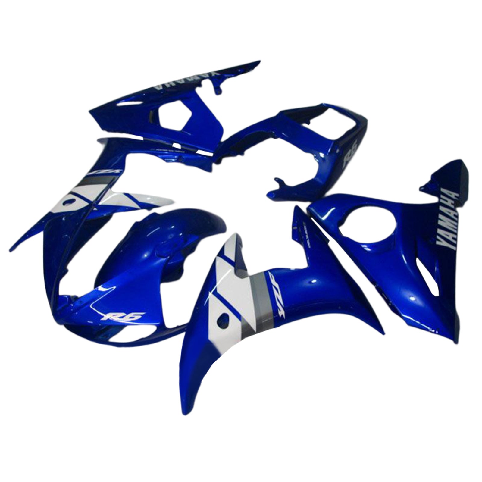 Amotopart 2003-2004 Yamaha R6 & 2006-2009 YZF R6S Fairing G-Blue Kit