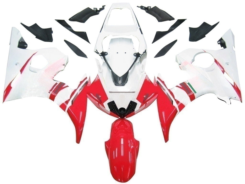 Amotopart 2003-2004 Yamaha R6 &  Owiewka YZF R6S 2006-2009 w kolorze czerwonym&WZestaw biały