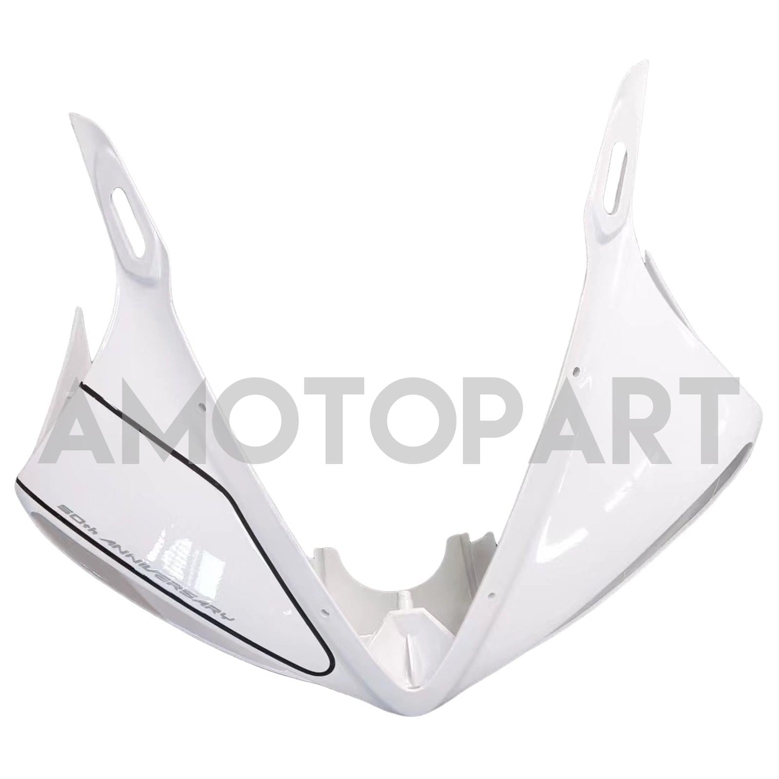 Amotopart 2003-2004 Yamaha R6 & 2006-2009 YZF R6S Fairing White&Black Color Kit