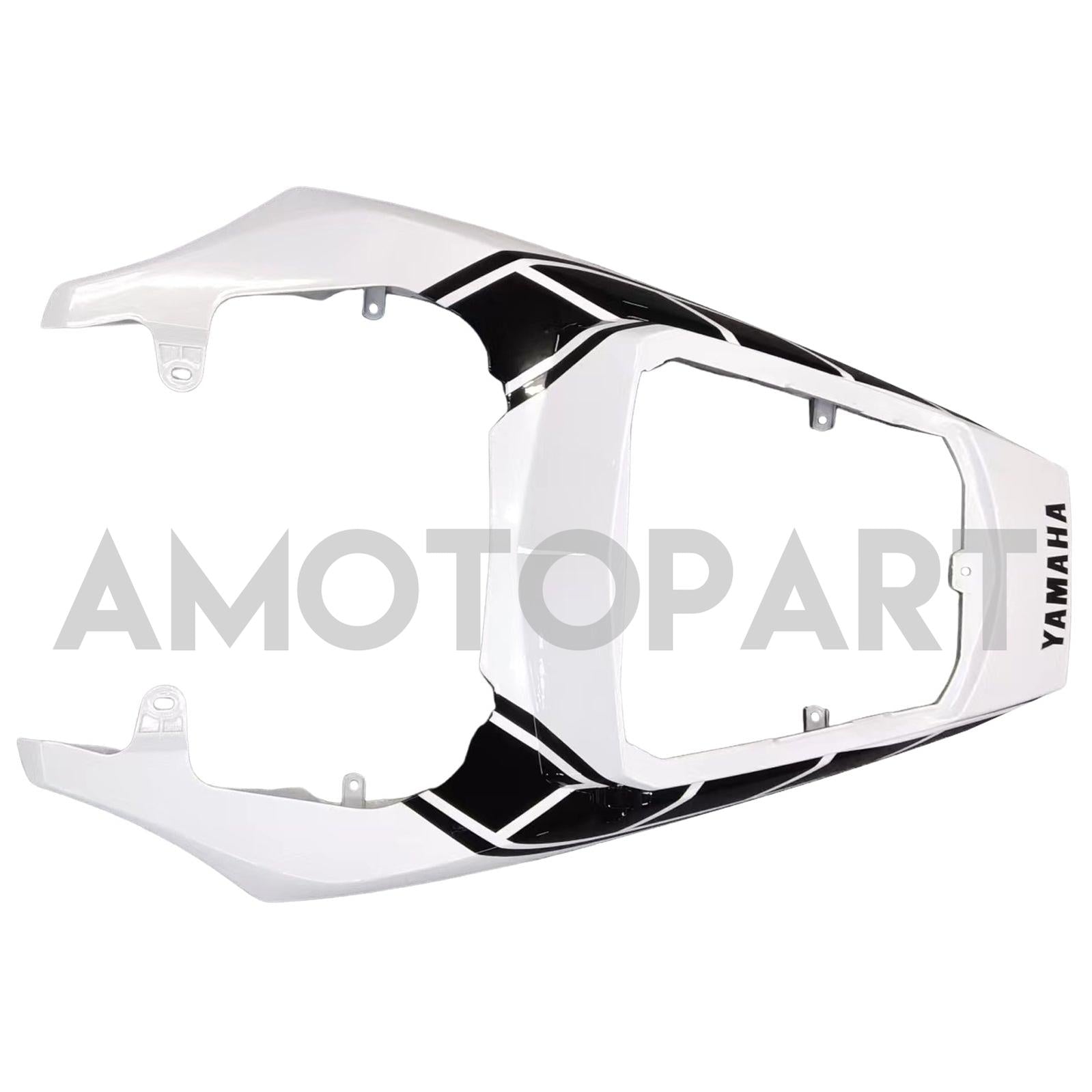 Amotopart 2003-2004 Yamaha R6 & 2006-2009 YZF R6S Fairing White&Black Color Kit
