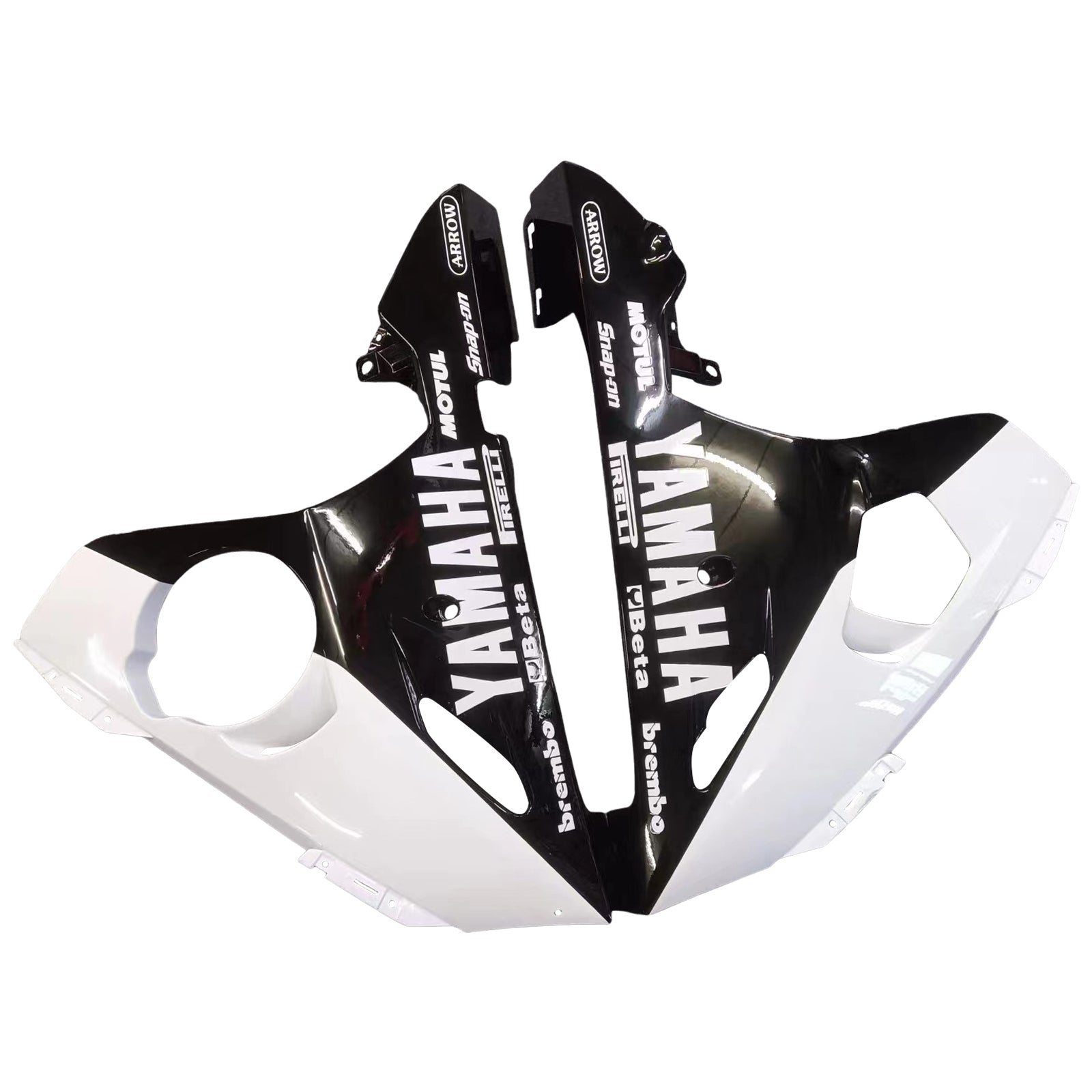 Amotopart 2003-2004 Yamaha R6 e 2006-2009 YZF R6S carenatura kit colore bianco e nero