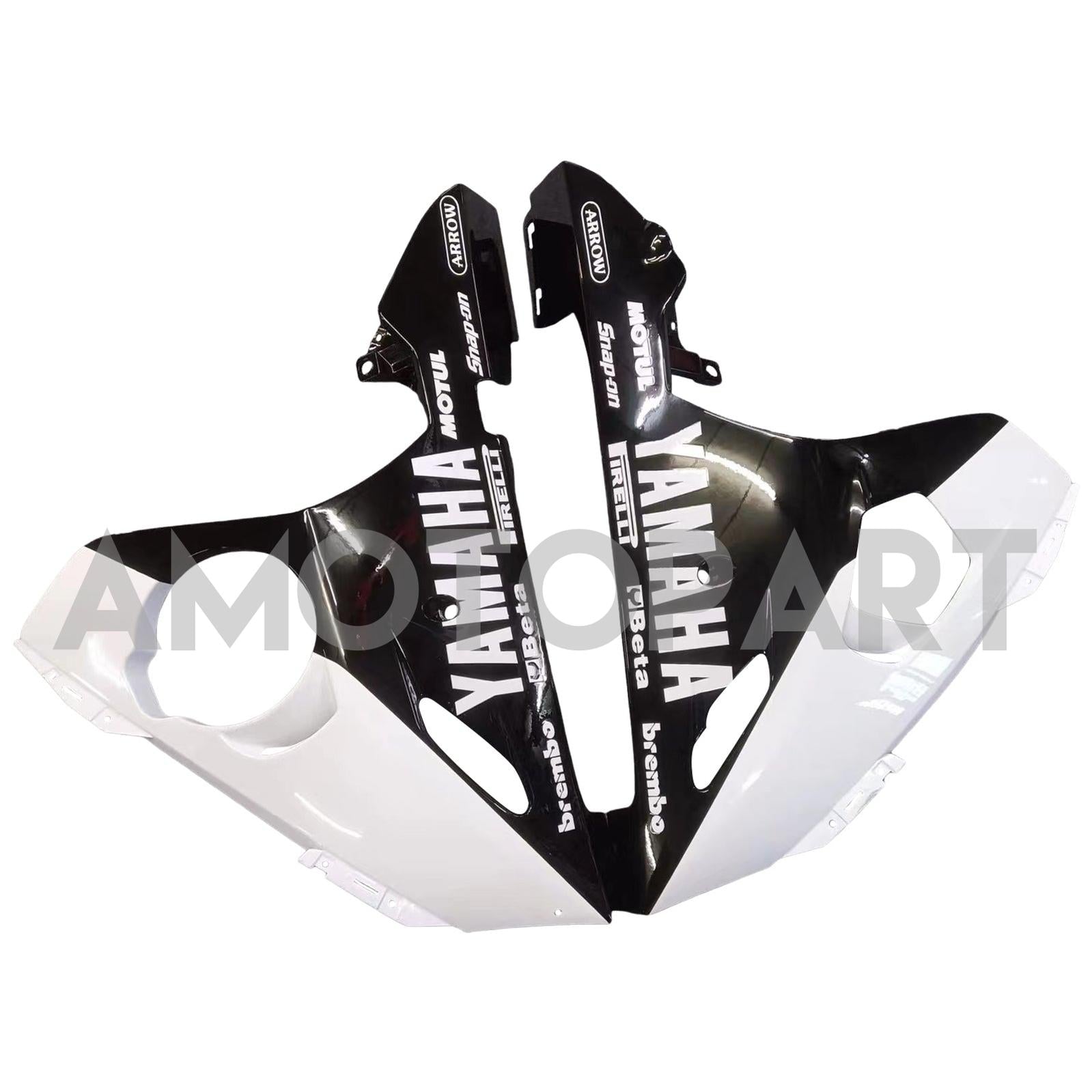 Amotopart 2005 Yamaha R6 Fairing White&Black Kit