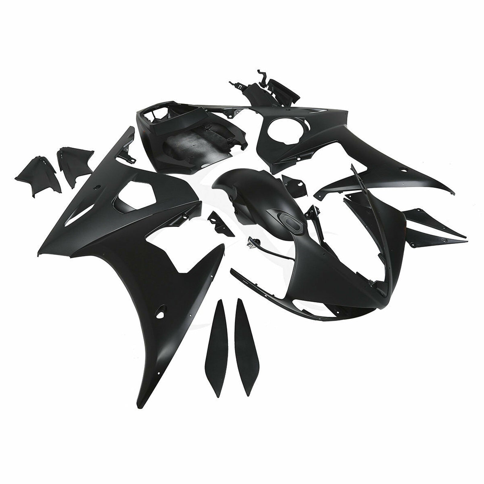 Amotopart 2003 2004 Yamaha YZF R6 & 2006-2009 YZF R6S Black Fairing Kit