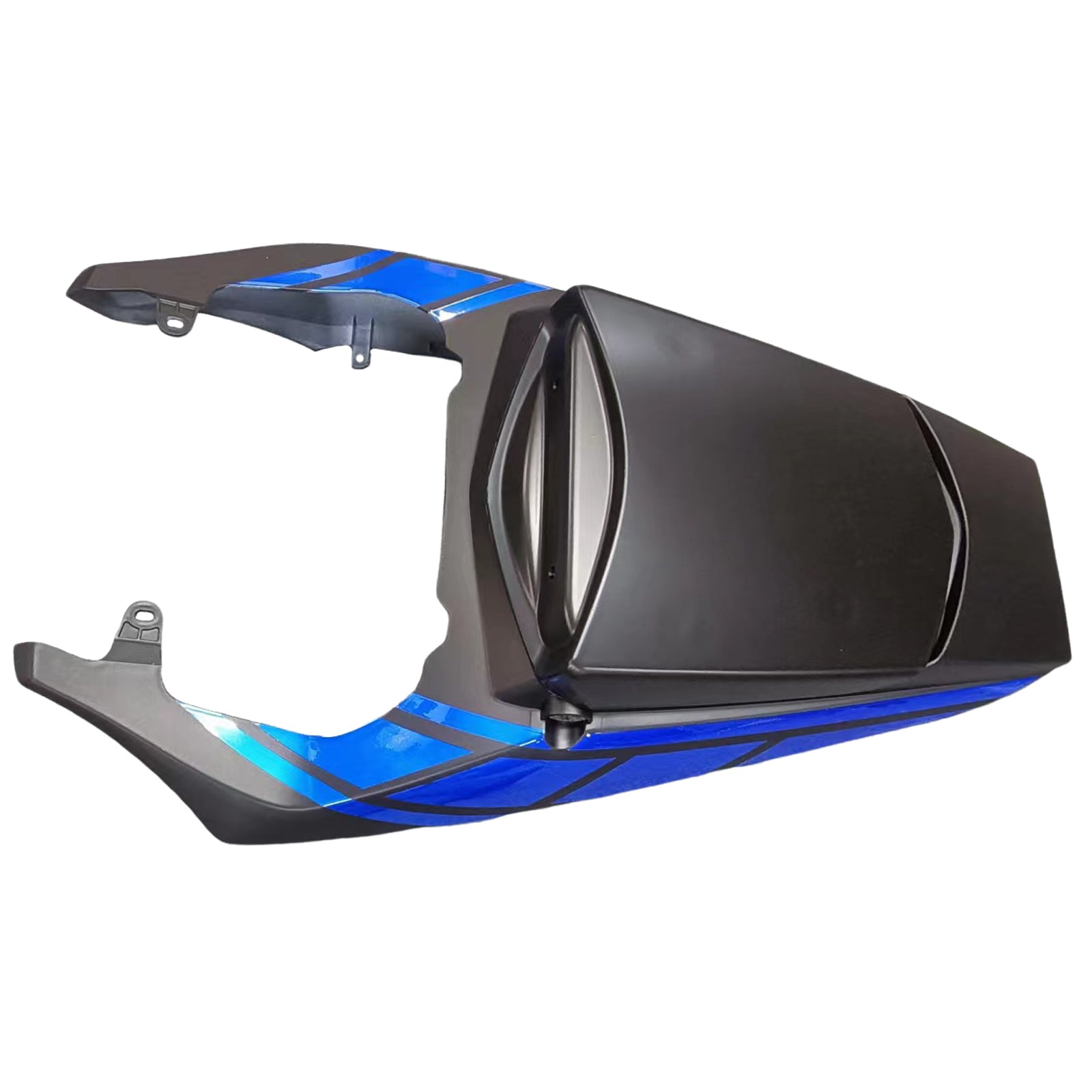 Amotopart Yamaha YZF 600 R6 2003-2004 R6S 2006-2009 Nero opaco con kit carena logo blu