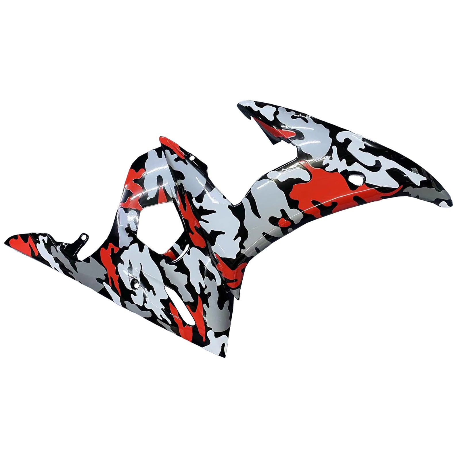 Amotopart Yamaha YZF 600 R6 2003-2004 R6S 2006-2009 Camouflage  Red Fairing Kit