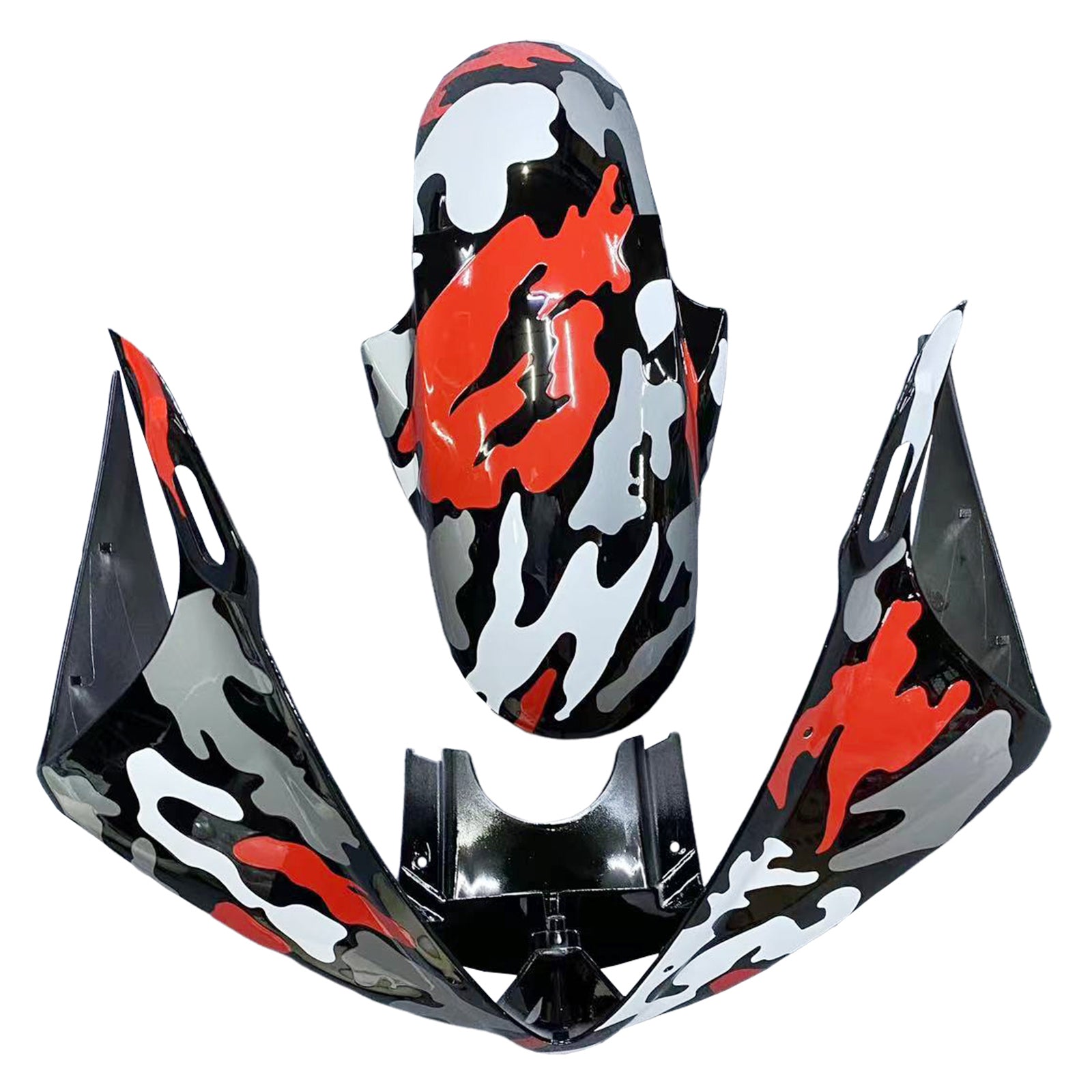 Amotopart Yamaha YZF 600 R6 2003-2004 R6S 2006-2009 Camouflage  Red Fairing Kit