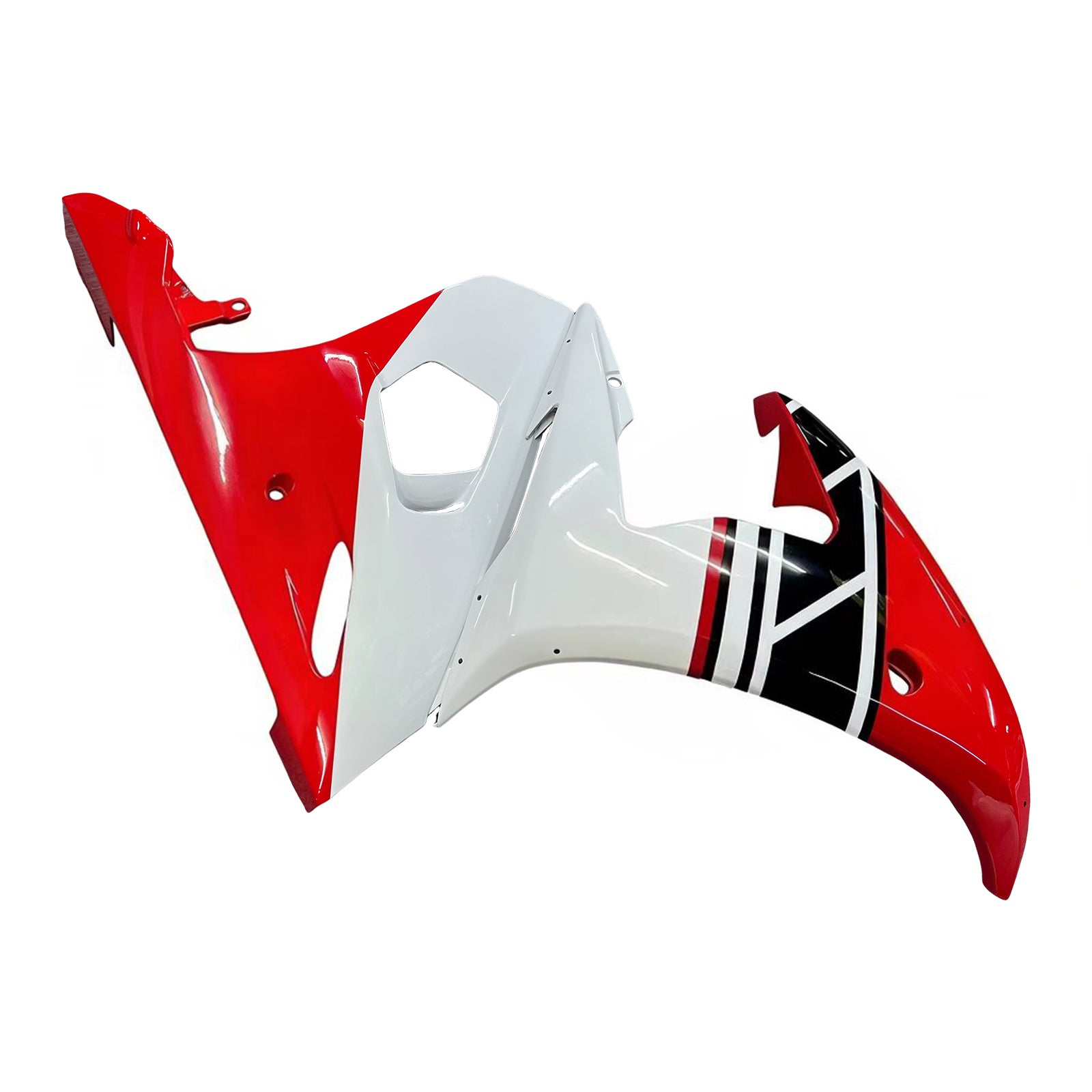 Amotopart Yamaha YZF 600 R6 2003-2004 R6S 2006-2009 Red & White Fairing Kit