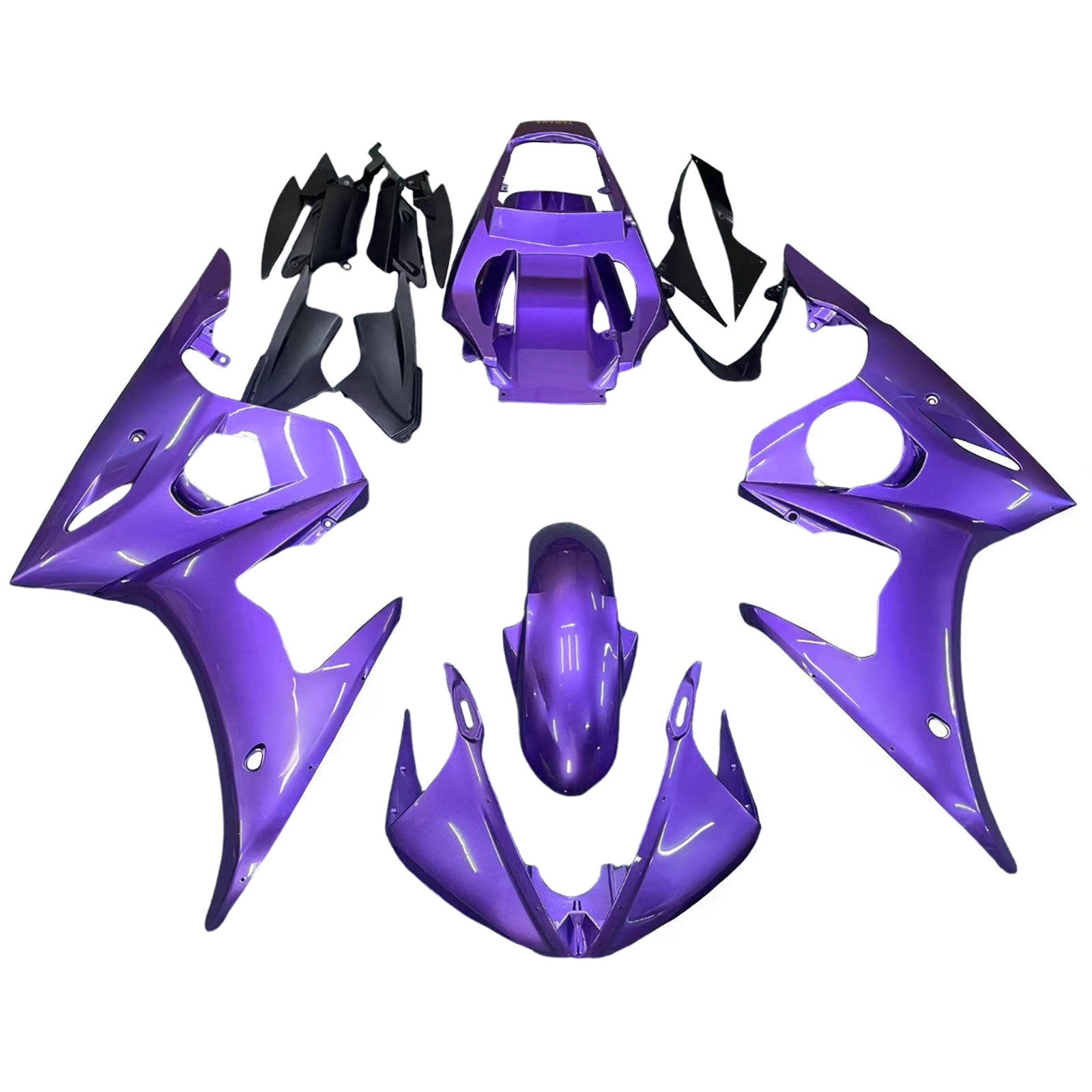 Amotopart Yamaha 2003-2004 YZF 600 R6 & 2006-2009 YZF R6S Purple Fairing Kit