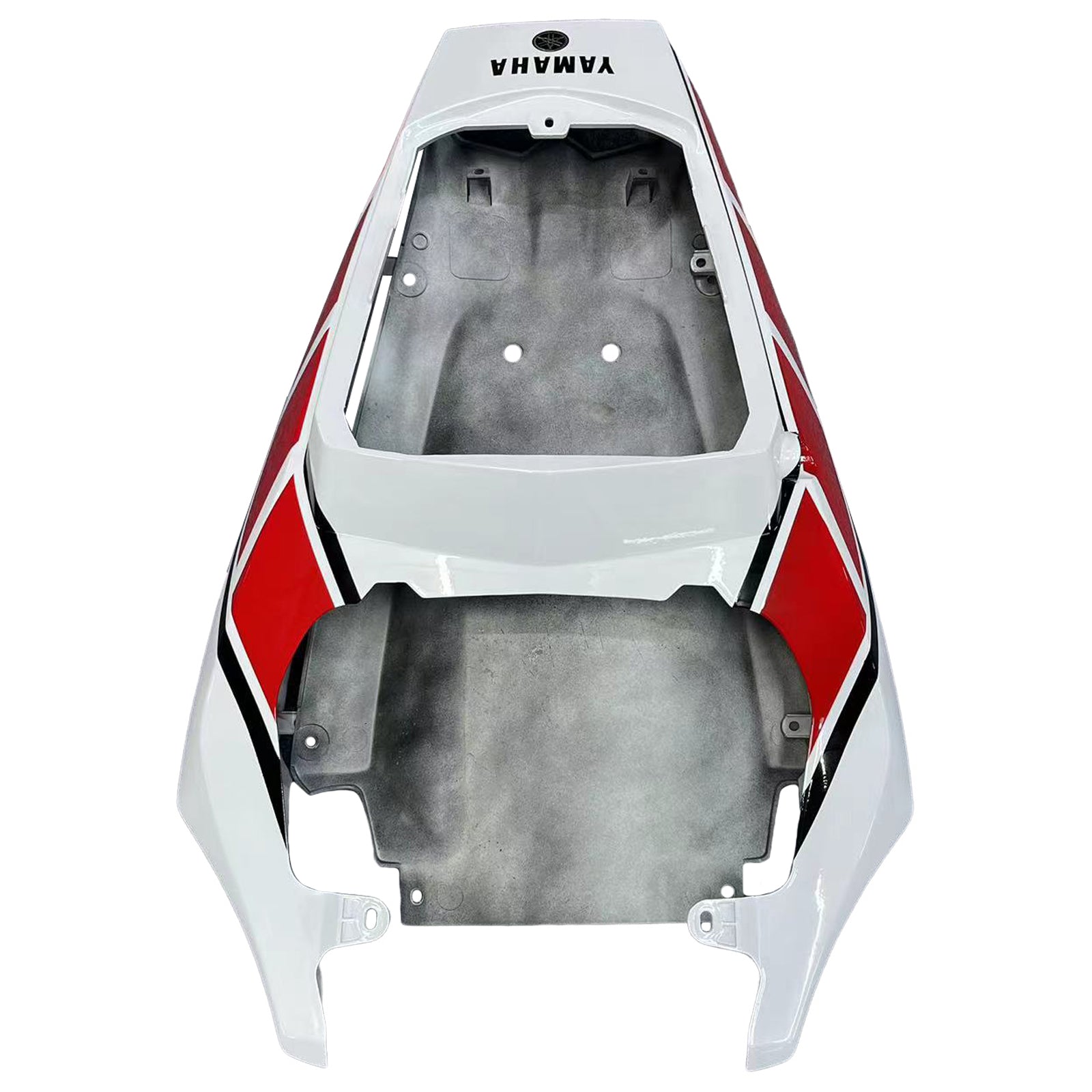 Amotopart Yamaha 2003-2004 YZF 600 R6 y 2006-2009 YZF R6S Kit de carenado blanco rojo