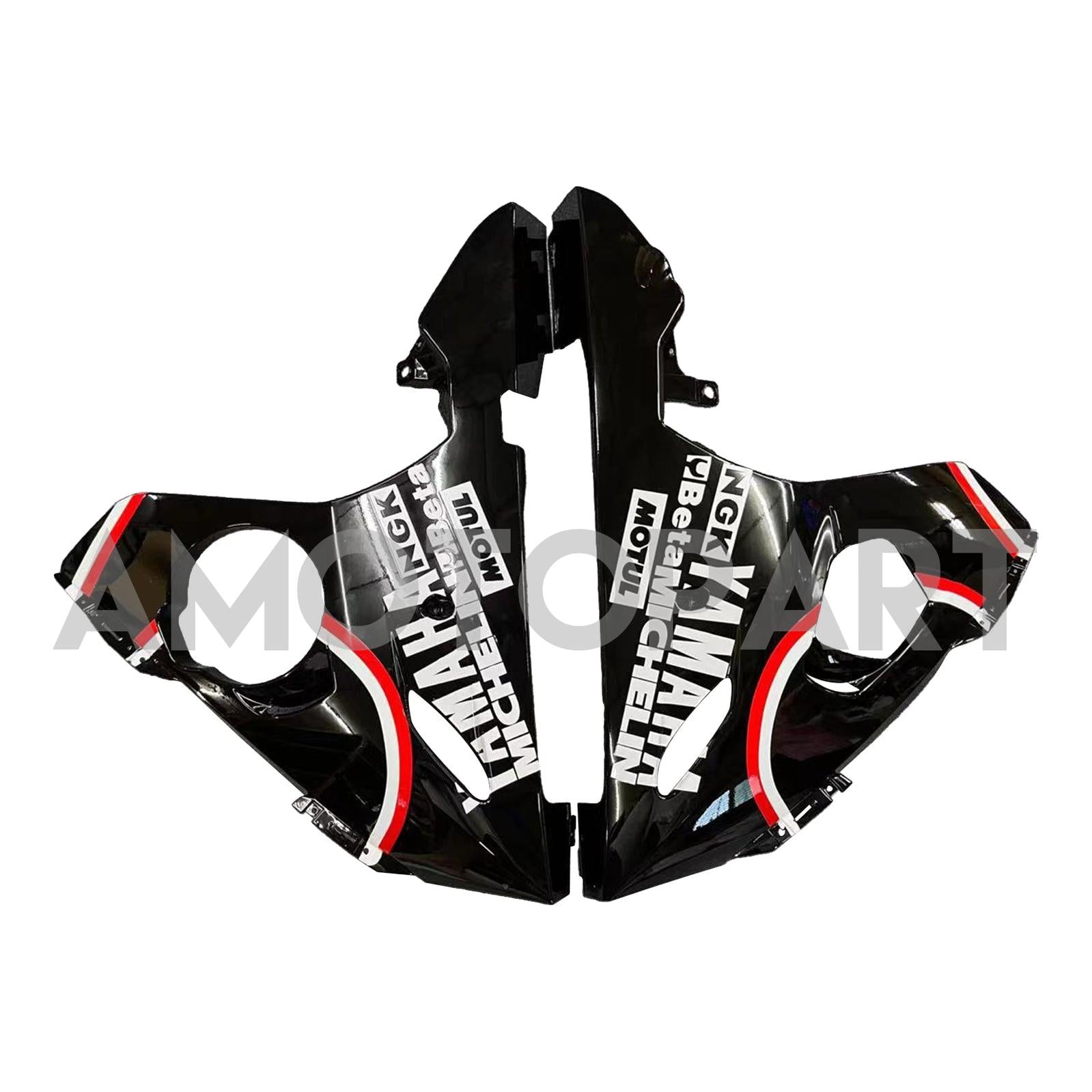 Amotopart Yamaha 2003-2004 YZF 600 R6 & 2006-2009 YZF R6S Black Fairing Kit