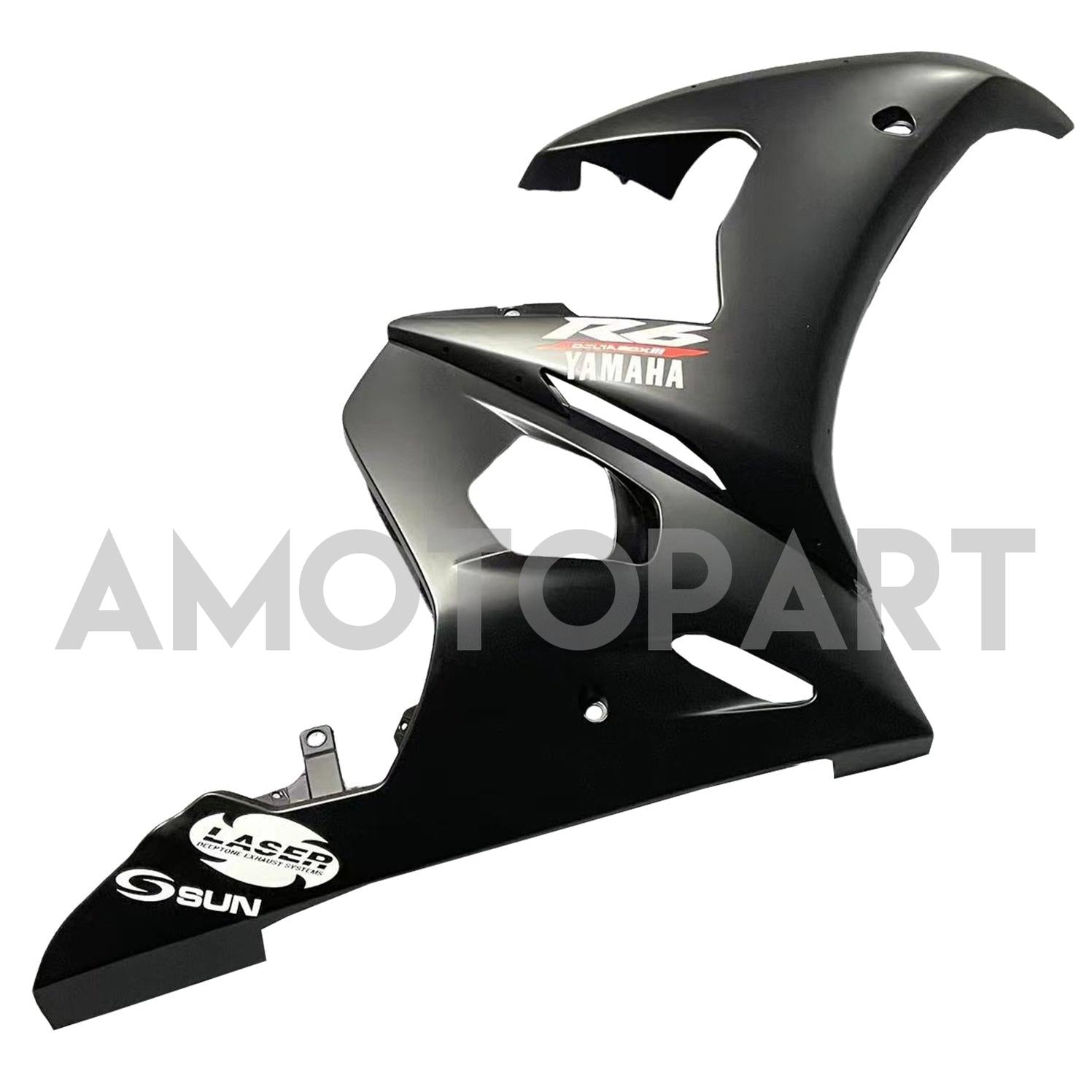 Amotopart Yamaha 2003-2004 YZF 600 R6 & 2006-2009 YZF R6S Black Red Fairing Kit