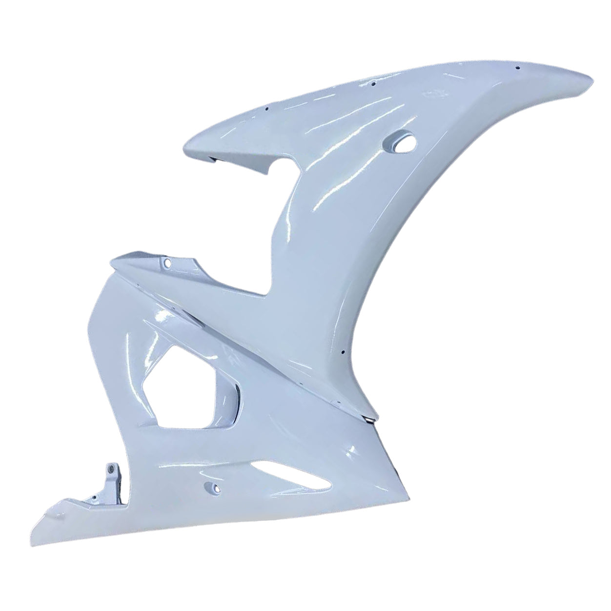 Amotopart 2003-2004 Yamaha R6 & 2006-2009 YZF R6S Fairing White & Gold Kit