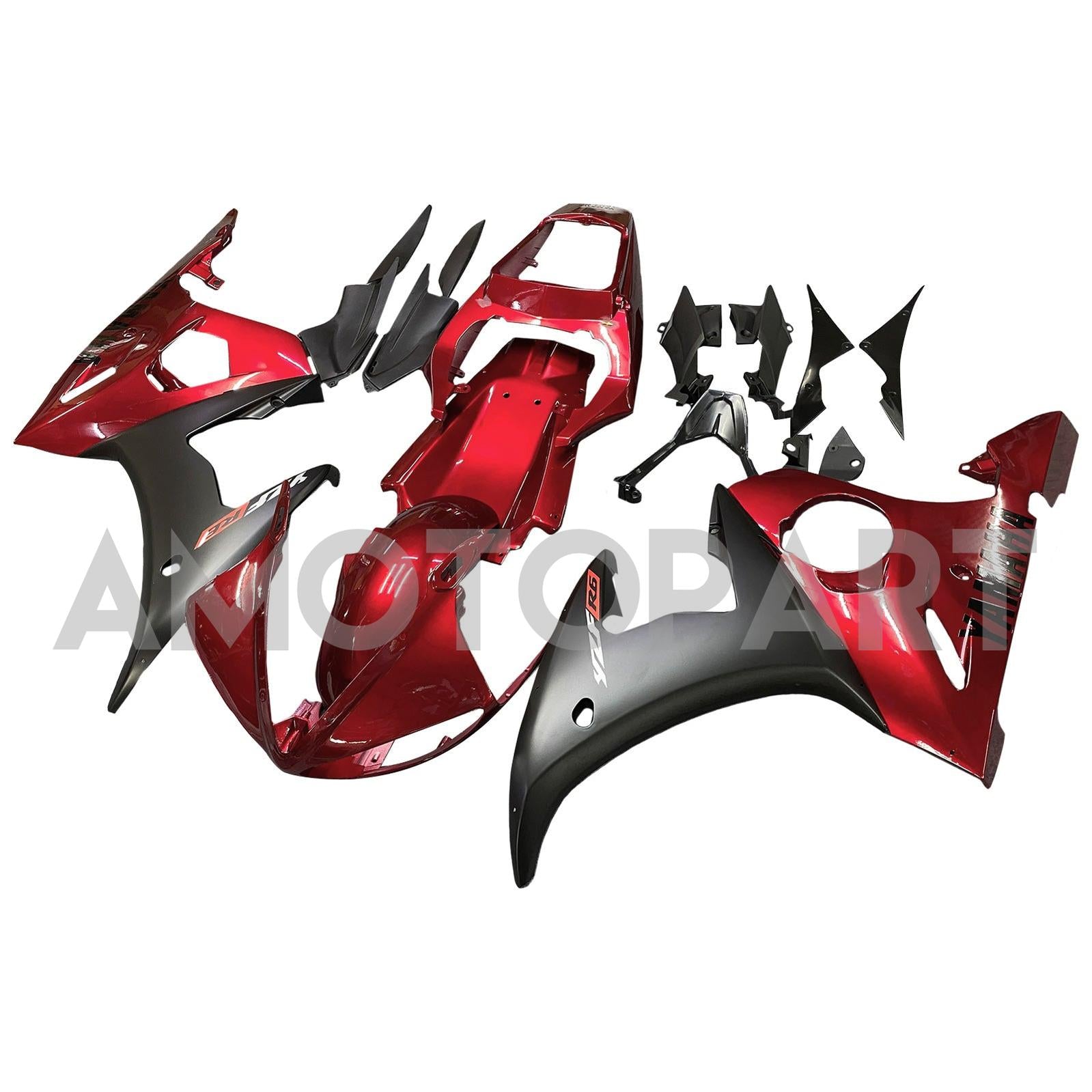 Injection Verkleidung Kit Karosserie Kunststoff ABS fit Für Yamaha 2003-2004 YZF 600 R6 & 2006-2009 YZF R6S