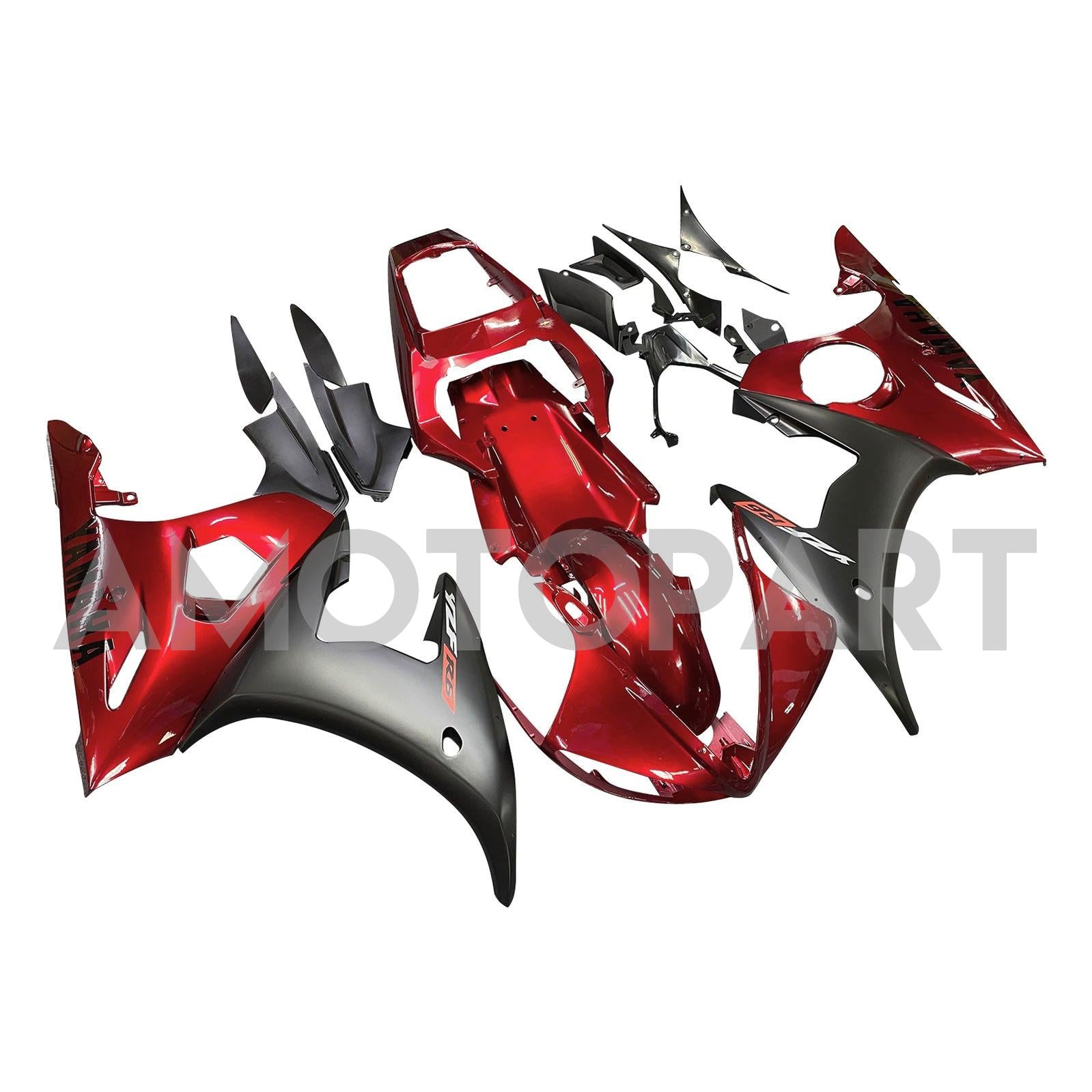 Injection Verkleidung Kit Karosserie Kunststoff ABS fit Für Yamaha 2003-2004 YZF 600 R6 & 2006-2009 YZF R6S