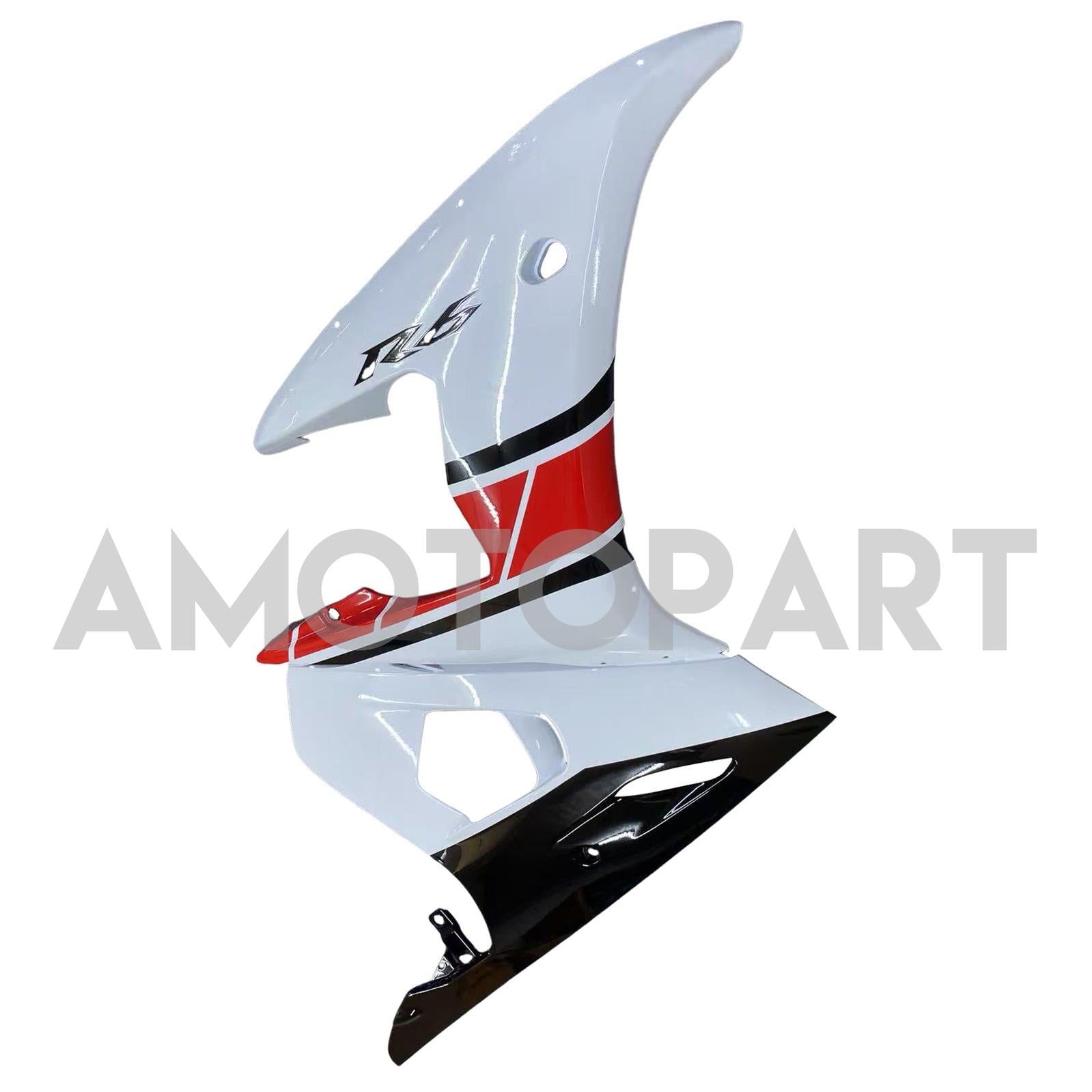 Amotopart Yamaha 2003-2004 YZF 600 R6 & 2006-2009 YZF R6S White Fairing Kit