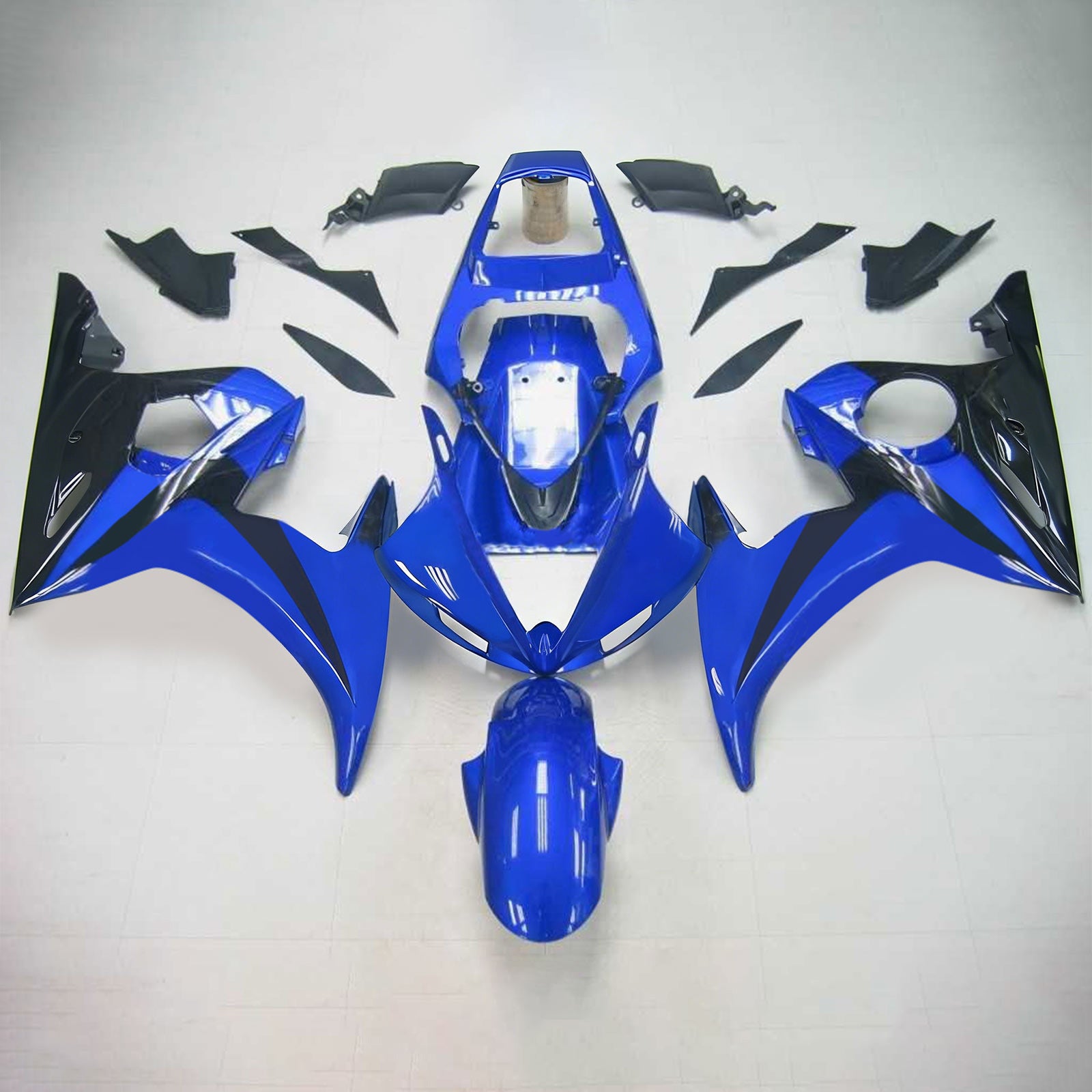 Amotopart Yamaha 2003-2004 YZF 600 R6 & 2006-2009 YZF R6S Blue Fairing Kit