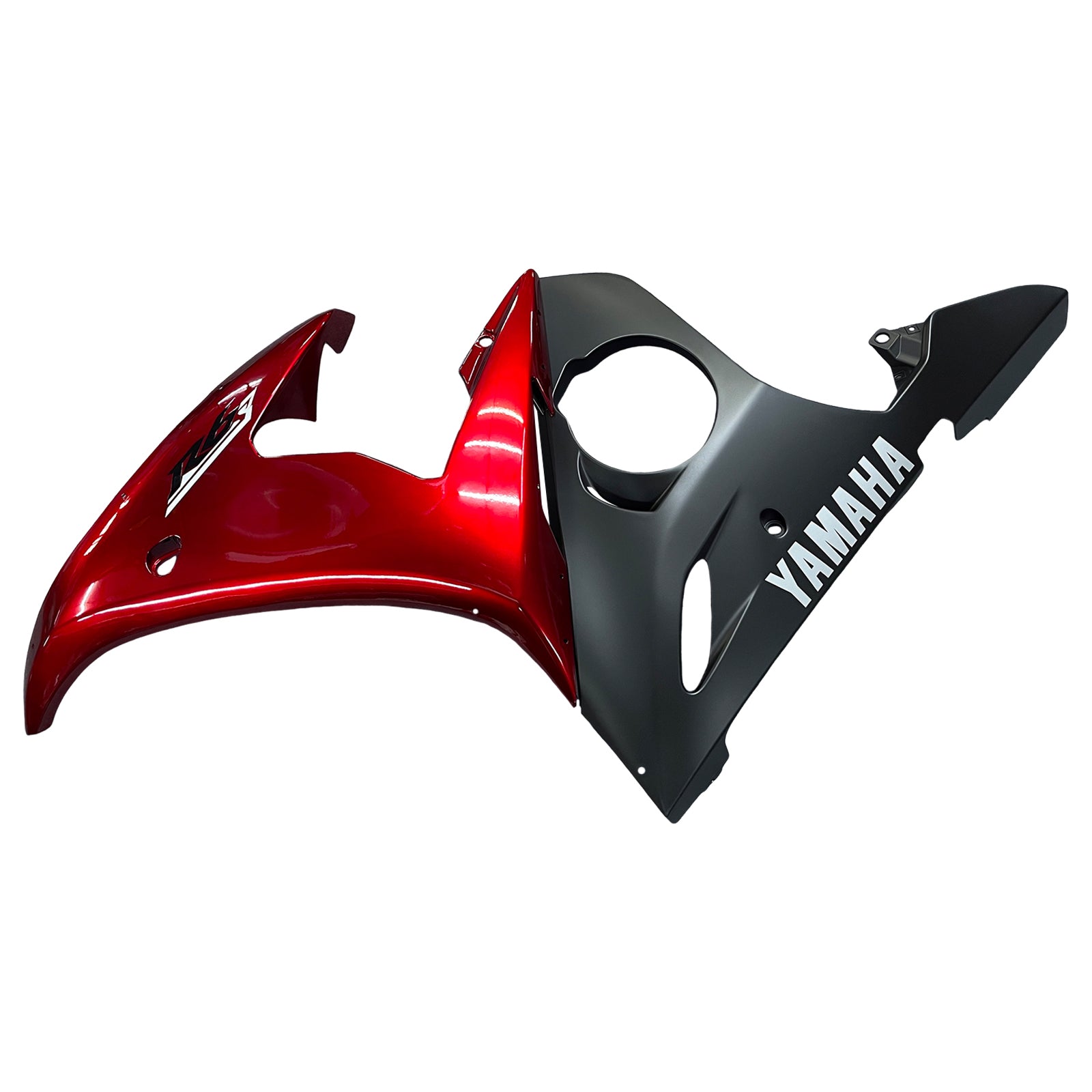 Amotopart Yamaha 2005 YZF 600 R6 Red Black Fairing Kit