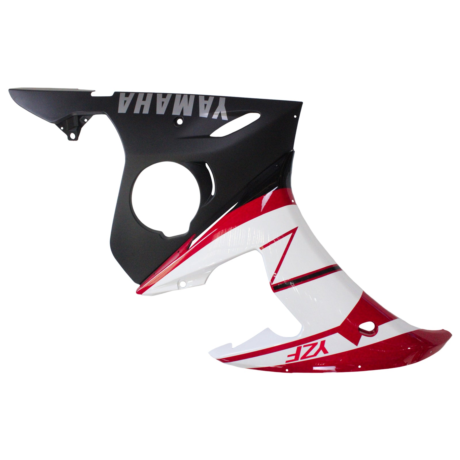 Amotopart Yamaha 2003-2004 YZF 600 R6 & 2006-2009 YZF R6S Kit de carénage rouge et blanc