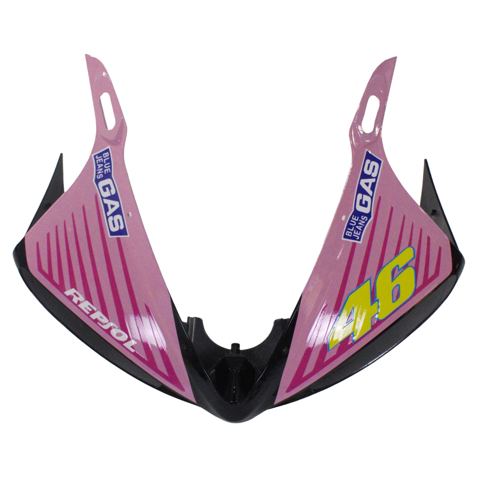 Amotopart Yamaha 2003–2004 YZF 600 R6 &amp; 2006–2009 YZF R6S Schwarz-Rosa Verkleidungsset