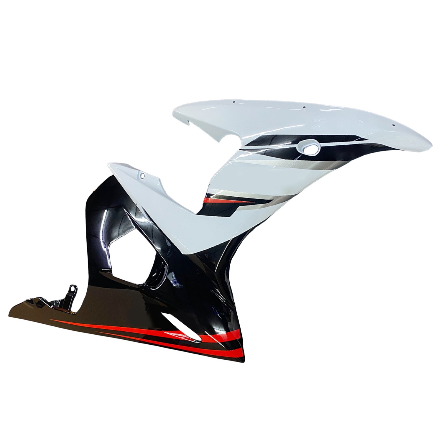 Amotopart 2003-2004 Yamaha YZF 600 R6 & 2006-2009 YZF R6S White Black Red Fairing Kit