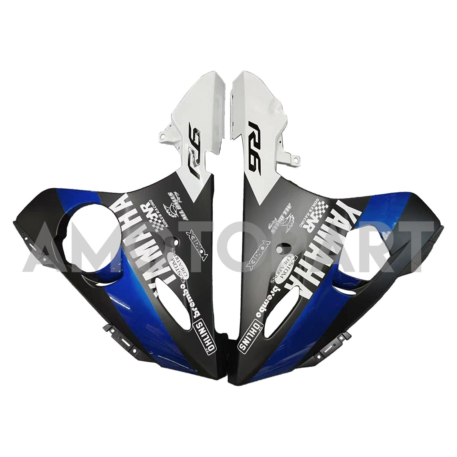 Amotopart Yamaha 2003-2004 YZF 600 R6 & 2006-2009 YZF R6S Blue Fairing Kit