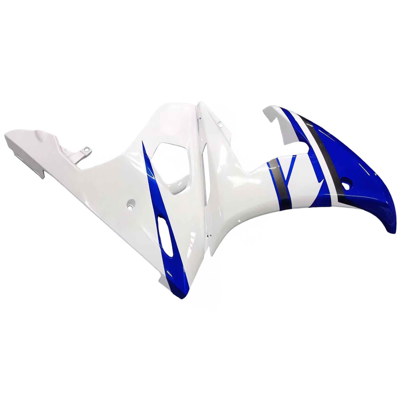 Amotopart 2005 Yamaha R6 Fairing White & Blue Color Kit