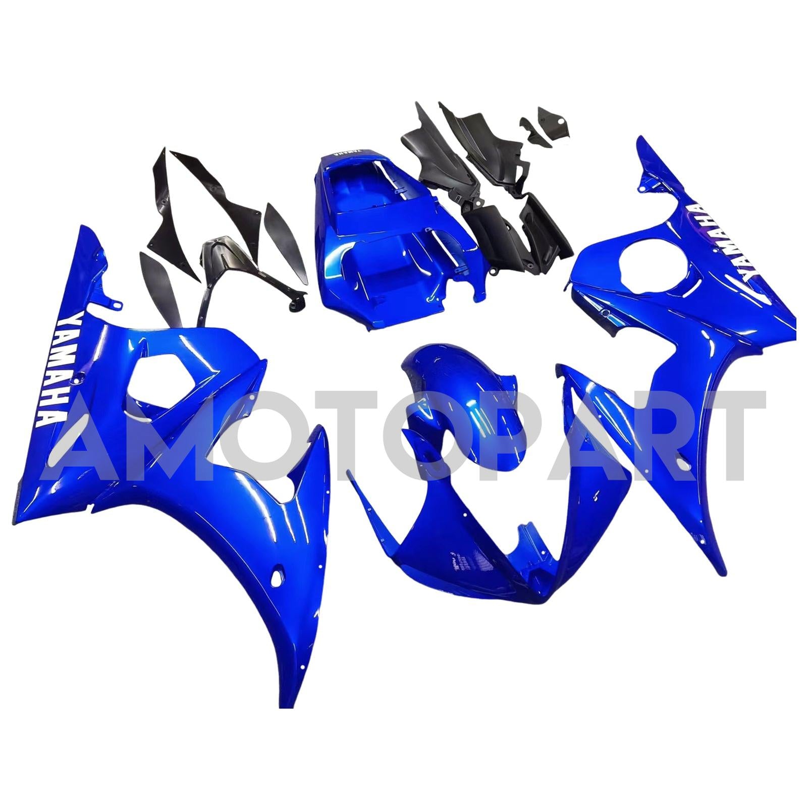 Amotopart 2005 Yamaha R6 Fairing Blue Kit