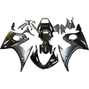 Amotopart 2005 Yamaha YZF-R6 Black Fairing Kit