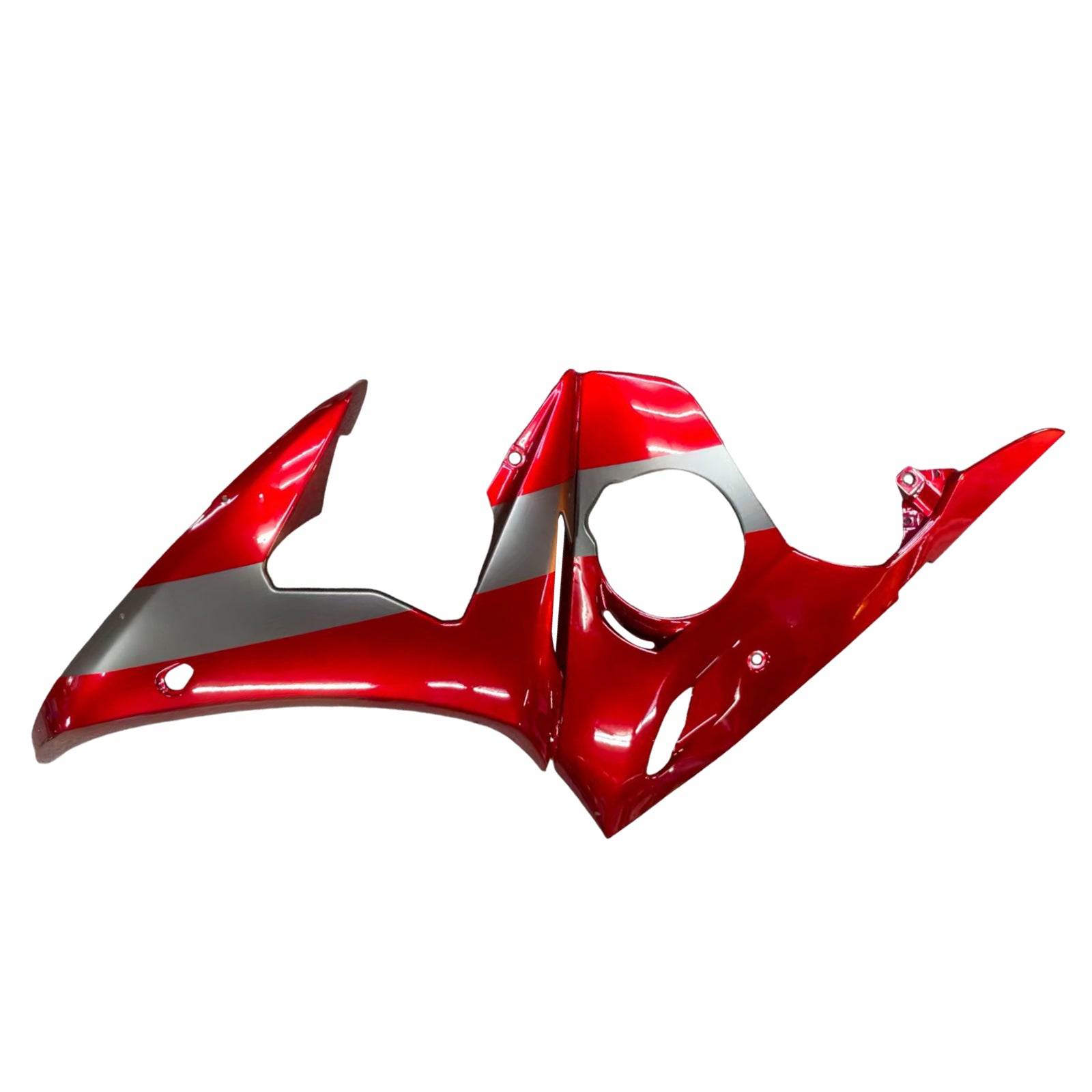 Amotopart 2005 Yamaha YZF-R6 Kit de carenado rojo y negro brillante