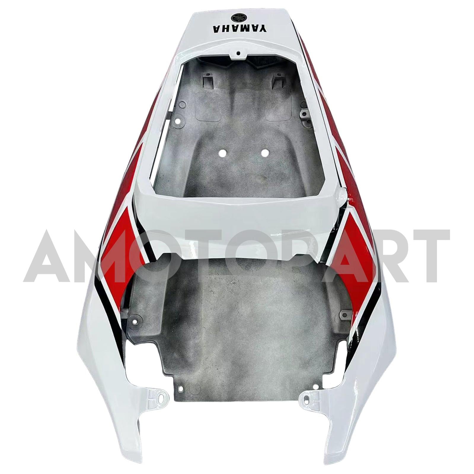 Amotopart Yamaha 2005 YZF 600 R6 Kit de carenado blanco negro