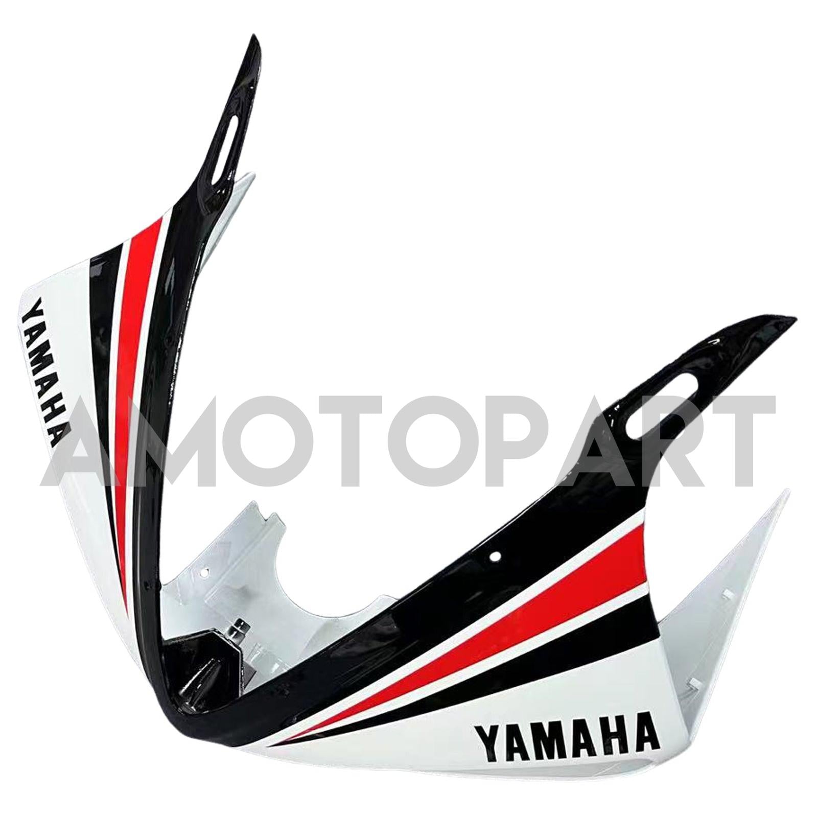 Amotopart Yamaha 2005 YZF 600 R6 Kit de carenado blanco negro