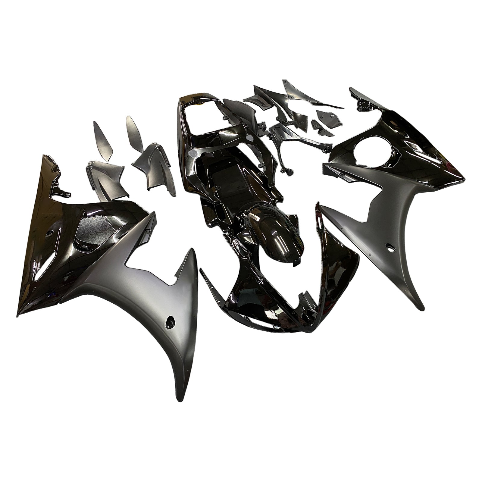 Amotopart Yamaha 2005 YZF 600 R6 Black Fairing Kit