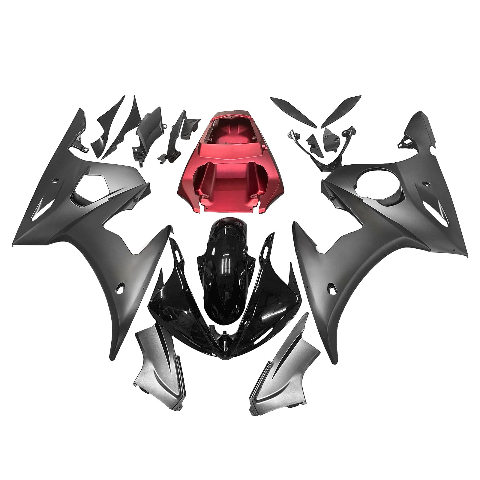 Amotopart Yamaha 2005 YZF 600 R6 Black Failing Kit