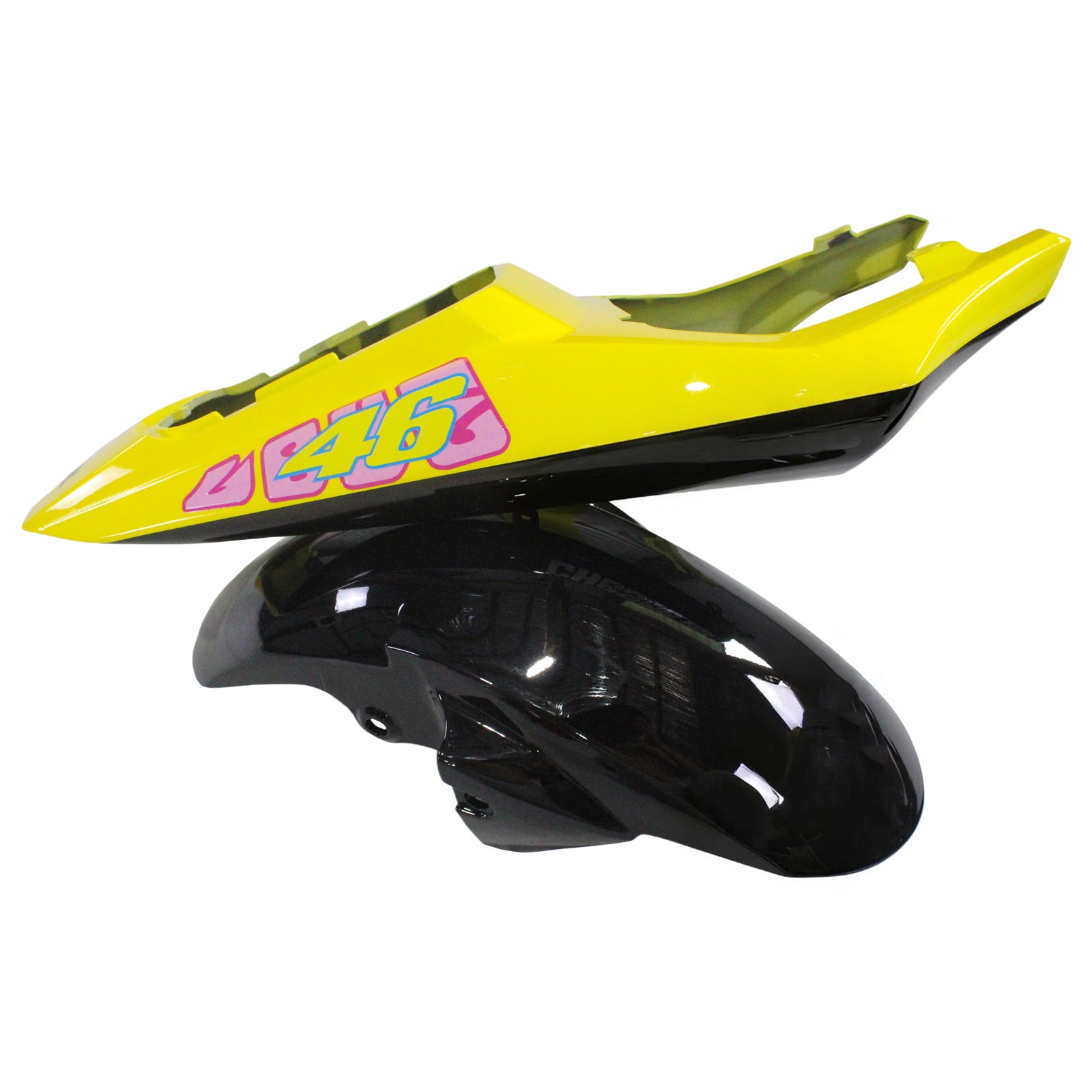 Amotopart ヤマハ 2005 YZF 600 R6 ブラック ピンク フェアリング キット