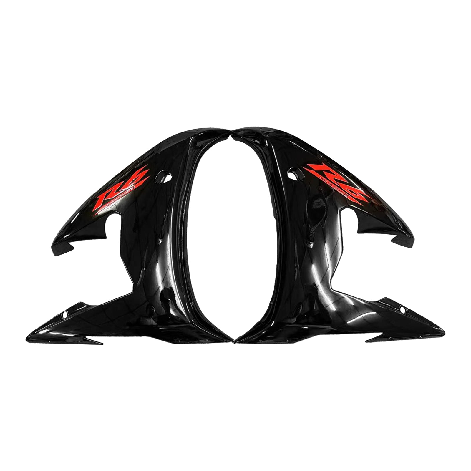 Amotopart Yamaha YZF 600 R6 2005 Black with Red Logo Fairing Kit