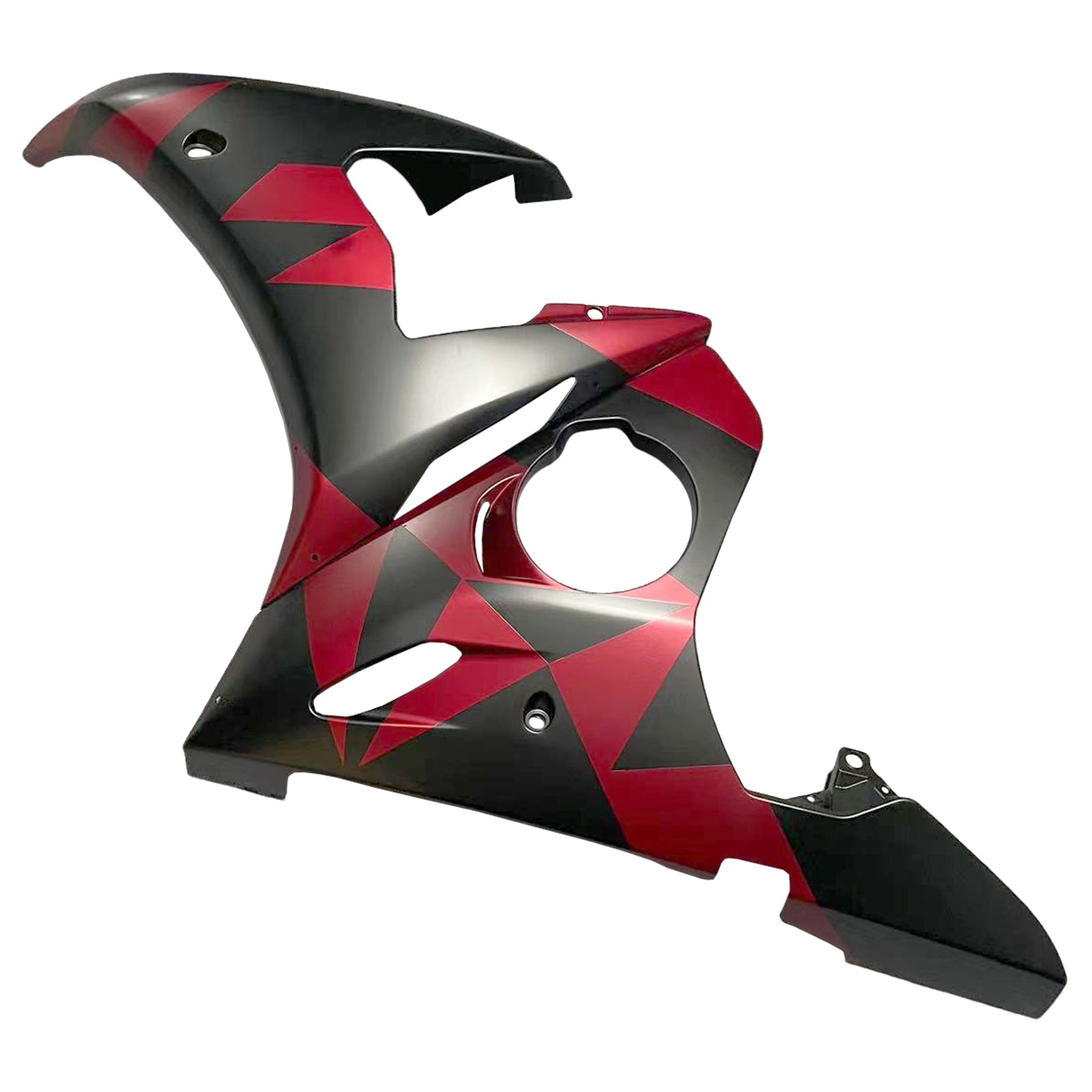 Amotopart Yamaha 2005 YZF 600 R6 Black Red Fairing Kit