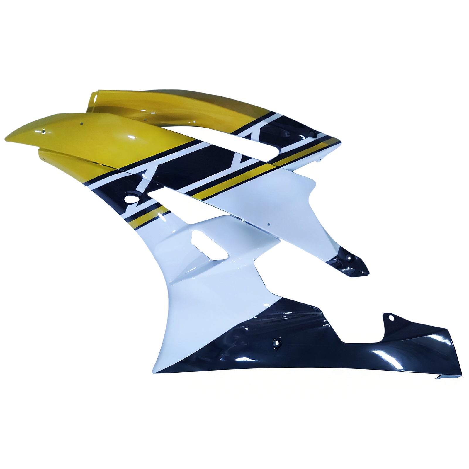 Amotopart Yamaha 2006-2007 YZF-R6 Yellow White Black Fairing Kit