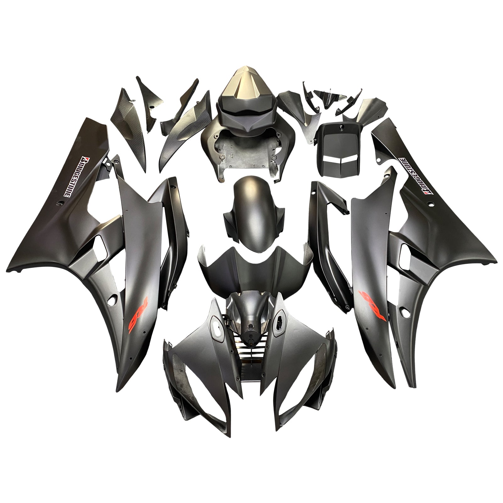 Amotopart Fairings Yamaha YZF-R6 2006-2007 Fairing Black Matte  R6 Racing Fairing Kit