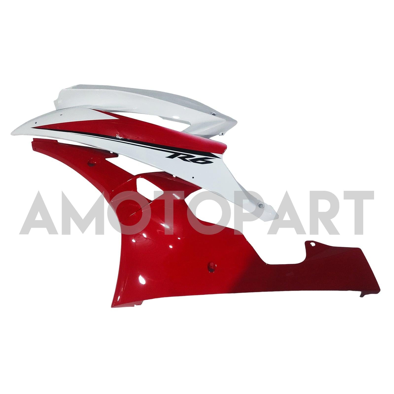 AMOTOPART FAKINGS YAMAHA YZF-R6 2006-2007 Verkleidung weiß rote Michelin-Verkleidung Kit