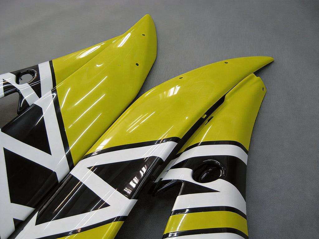 Carenados Amotopart Yamaha YZF-R6 2006-2007 Carenado Amarillo Blanco Negro R6 Racing Kit de carenado