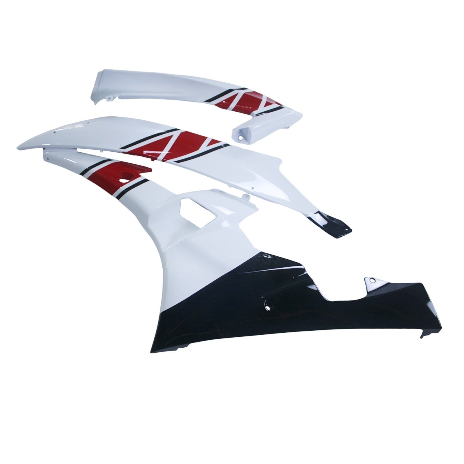 Amotopart フェアリング ヤマハ YZF-R6 2006-2007 フェアリング ホワイト レッド ブラック フェアリングキット