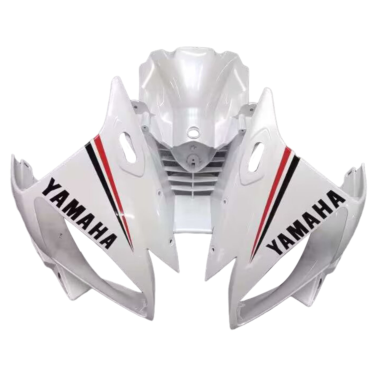 Amotopart Carénages Yamaha YZF-R6 2006-2007 Carénage Blanc Rouge Noir Kit de carénage