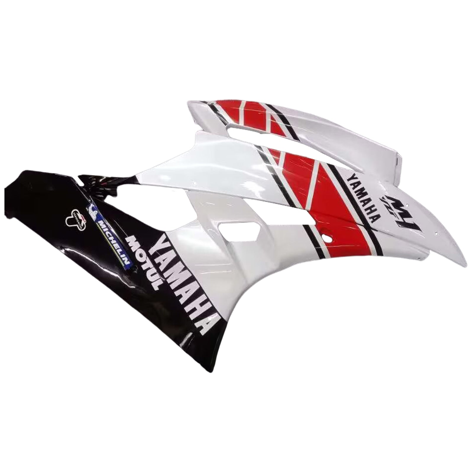 Amotopart Carénages Yamaha YZF-R6 2006-2007 Carénage Blanc Rouge Noir Kit de carénage